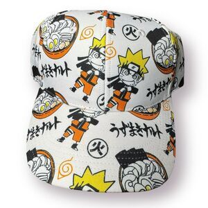 Naruto Uzumaki Ramen Shippuden Hat Anime Adjustable Snapback BioWorld OSFM‎